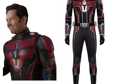Ant-Man and the Wasp: Quantumania-Ant-Man Cosplay Costume Top PAnts Gloves Halloween Carnival Disguise Suit