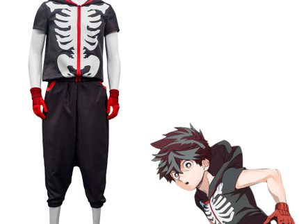 Anime Kemono Jihen Kabane Kusaka Halloween Carnival Suit Cosplay Costume Top Pants Outfits