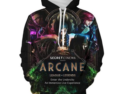 Arcane - LoL Jinx Cosplay Hoodie 3D Printed Hooded Sweatshirt Men Women  Casual Streetwear Pullove