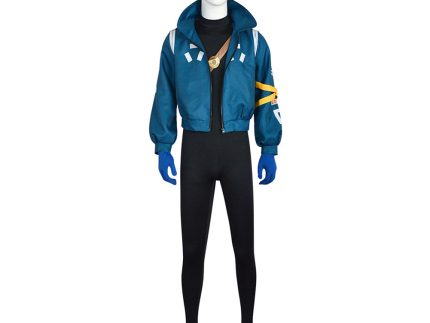 Anime One Piece Egghead Arc Roronoa Zoro Blue Suit Cosplay Costume Outfits Halloween Carnival Suit