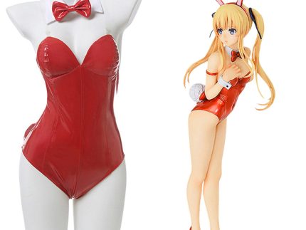 Anime Saenai Heroine no Sodatekata Women Sexy Jumpsuit Cosplay Costume Eriri Spencer Sawamura Sexy Red Bunny Girl Costume