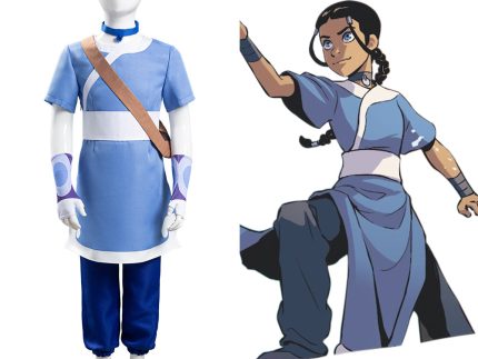 Avatar: the last Airbender Katara Halloween Carnival Suit Cosplay Costume for Kids Children