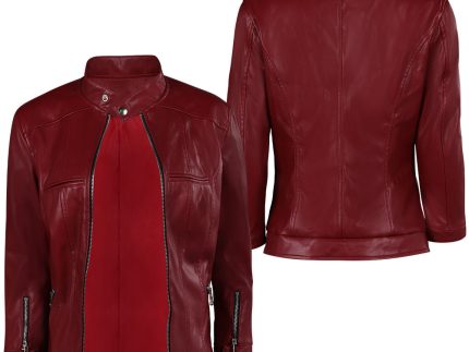 Biohazard: Death Island Claire Red Coat Outfits Halloween Carnival Cosplay Costume