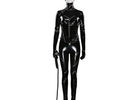 Batman Returns-DC Catwoman -Selina Kyle Halloween Carnival Suit Cosplay Costume Jumpsuit Outfits