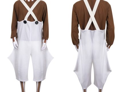 Charlie and the Chocolate Factory Oompa Loompa Gnome Dwarf Worker Cosplay Costume Halloween Carnival Suit