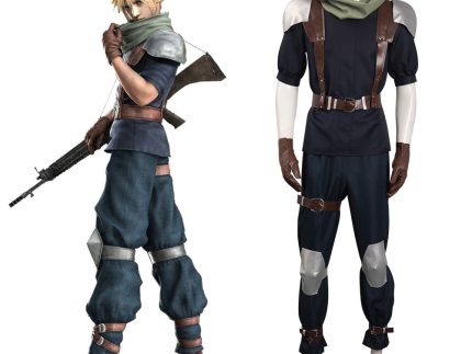 Crisis Core Final Fantasy VII Reunion- Cloud Cosplay Costume Outfits Halloween Carnival Suit