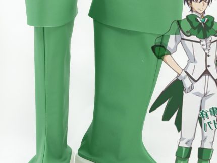 Cute High Earth Defense Club LOVE! Defense Club Atsushi Kinugawa Light Green Boots Cosplay Shoes