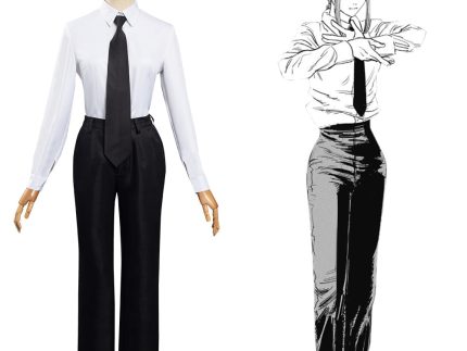 Chainsaw Man Makima Halloween Carnival Suit Cosplay Costume Shirt Pants Outfits