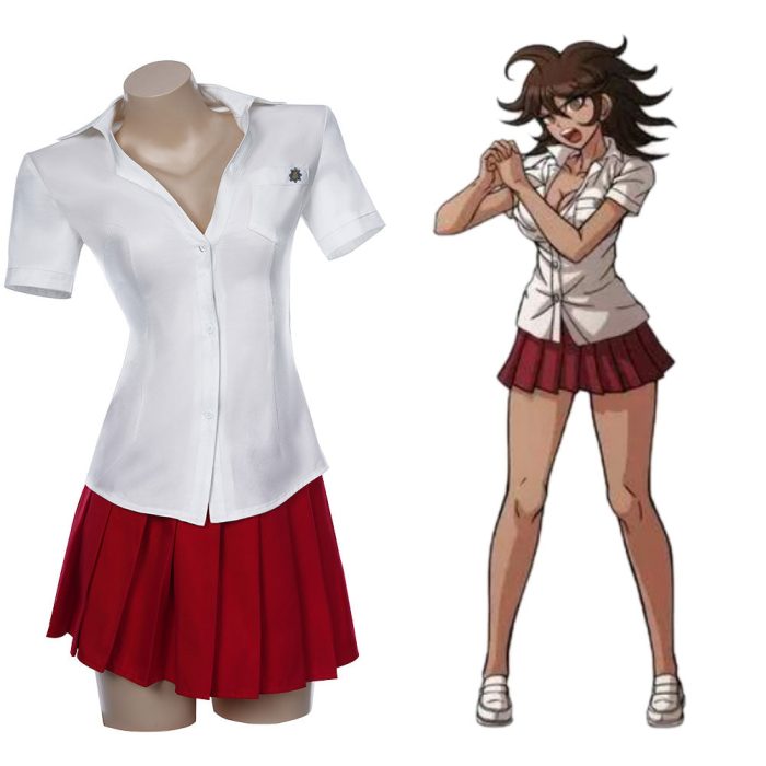 Danganronpa 2: Goodbye Despair Akane Owari Halloween Carnival Suit Cosplay Costume Uniform Dress Outfits
