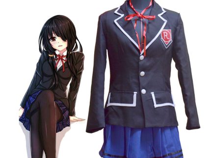 DATE A LIVE Tokisaki Kurumi Halloween Carnival Suit Cosplay Costume Uniform Skirt Outfits