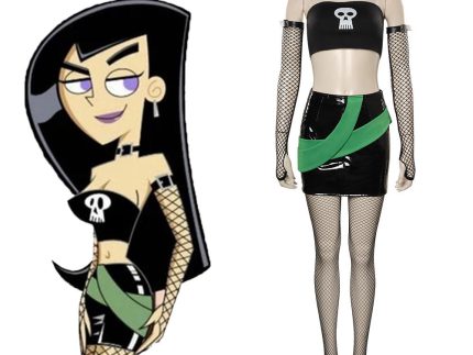Danny Phantom -Sam Manson Cosplay Costume Outfits Halloween Carnival Suit
