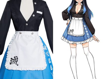 Demon Slayer Hashibira Inosuke Halloween Carnival Suit Cosplay Costume Maid Dress Outfits Re-creation Design