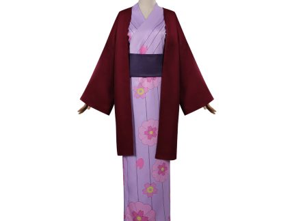 Demon Slayer Kanroji Mitsuri  Cosplay Costume Kimono Outfits Halloween Carnival Party Disguise Suit