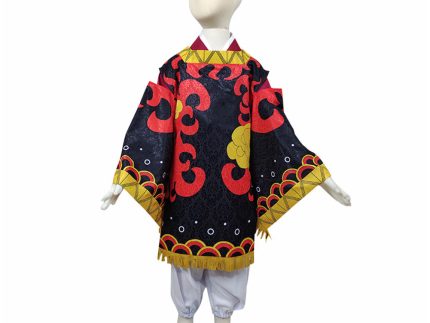 Demon Slayer Kamado Tanjuurou Halloween Carnival Costume Cosplay Costume Kids Kimono Outfits