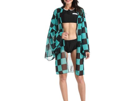 Demon Slayer Kimetsu no Yaiba Kamado Tanjirou Bikini Beach Swimsuit Set