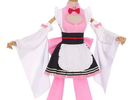 Demon Slayer Kanroji Mitsuri Cosplay Costume Maid Outfit