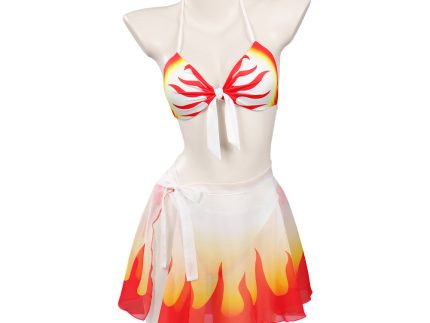 Demon Slayer Rengoku Kyoujurou Sexy Jumpsuit Swimsuit Outfits Halloween Carnival Suit