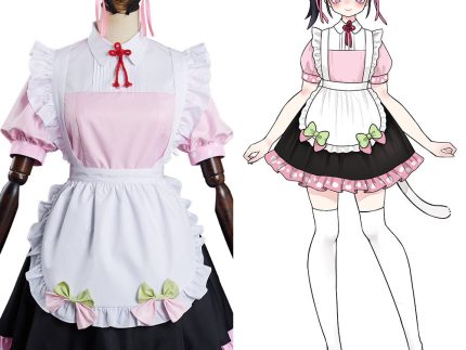 Demon Slayer Tsuyuri Kanao Halloween Carnival Suit Cosplay Costume Cat Ear Maid Lolita Dress Kimono Outfits Re-creation Design