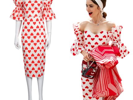 Emily in Paris Season 2 Halloween Carnival Suit Cosplay Costume Dress Outfits
