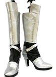 Fate Stay Night Saber Cosplay Boots Silver