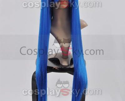 Fairy Tail Wendy Marvell Blue Cosplay Wig 100cm