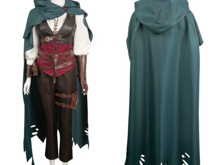 Game Dragon's Dogma Ulrika Women Brown Outfit Cosplay Costume Outfits Halloween Carnival Suit