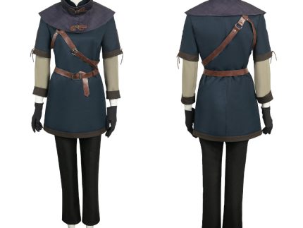 Game Dragon's Dogma Magick Archer Women Black Suit Cosplay Costume Outfits Halloween Carnival Suit