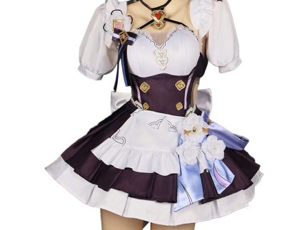 Game Honkai Impact 3 Elysia Women Maid Dress Cosplay Costume Outfits Halloween Carnival Suit