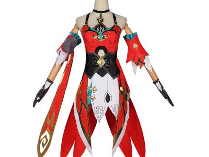 Game Honkai: Star Rail Guinaifen Women Red Dress Cosplay Costume Outfits Halloween Carnival Suit