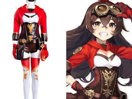 Genshin Impact Amber Halloween Carnival Suit Cosplay Costume Jumpsuit Outfits