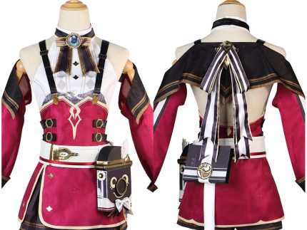 Genshin Impact Charlotte Outfits Halloween Carnival Party Cosplay Costume