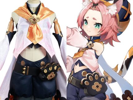 Genshin Impact Diona Halloween Carnival Suit Cosplay Costume Coat Pants Outfits