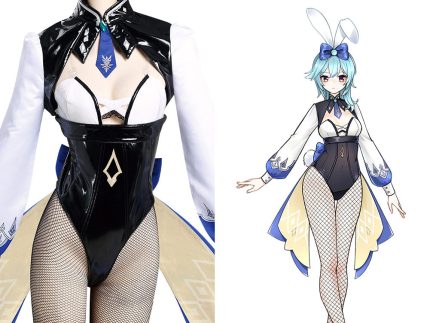Genshin Impact Eula Halloween Carnival Suit Cosplay Costume Dress Outfits