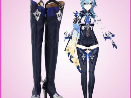 Genshin Impact Eula Lawrence Cosplay Shoes Boots Halloween Costumes Accessory Custom Made
