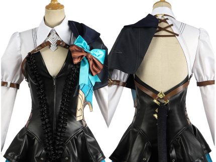 Genshin Impact Game Lynette Cosplay Costume Outfits Halloween Carnival Suit