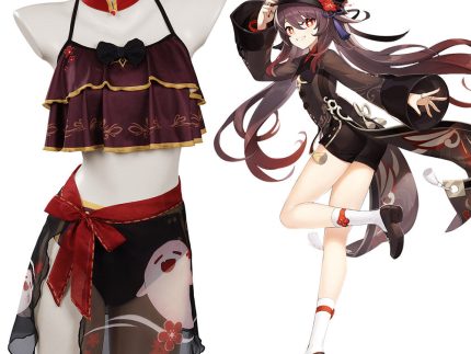 Genshin Impact HUTAO Cosplay Costume Swimsuit Outfits Halloween Carnival Suit