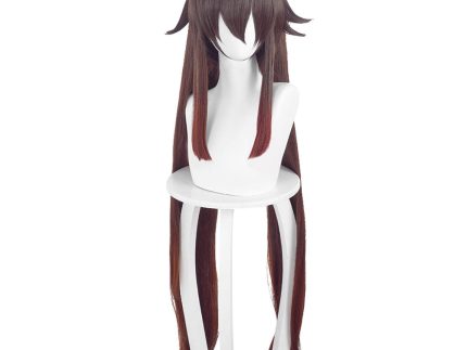 Genshin Impact HuTao Carnival Halloween Party Props Cosplay Wig Heat Resistant Synthetic Hair