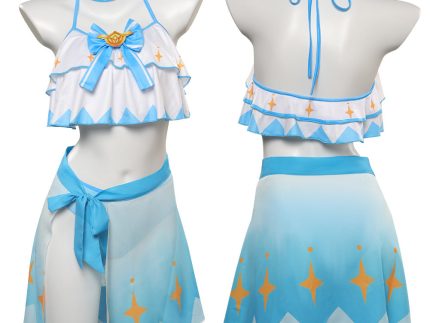 Genshin Impact Lumine Cosplay Costume Swimsuit Halloween Carnival Party Disguise Suit