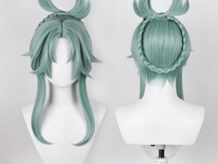 Genshin Impact Madame Ping Cosplay Wig Heat Resistant Synthetic Hair Carnival Halloween Party Props