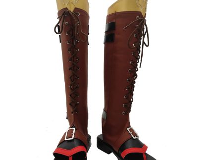Genshin Impact Thoma Cosplay Shoes Boots Halloween Costumes Accessory Custom Made