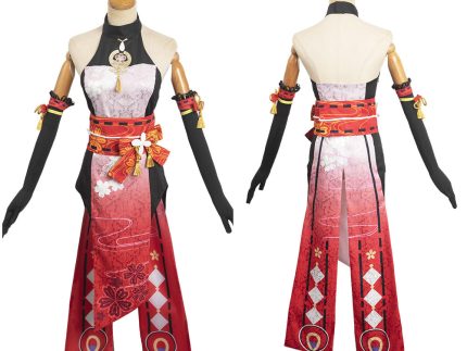 Genshin Impact Yae Miko Halloween Cosplay Costume Outfits Halloween Carnival Suit