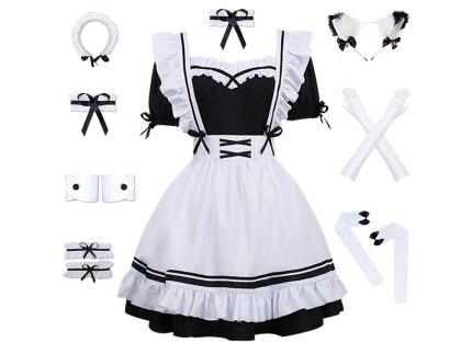 Game Love Nikki-Dress UP Queen Nikki Women White Lolita Cosplay Costume Outfits Halloween Carnival Suit