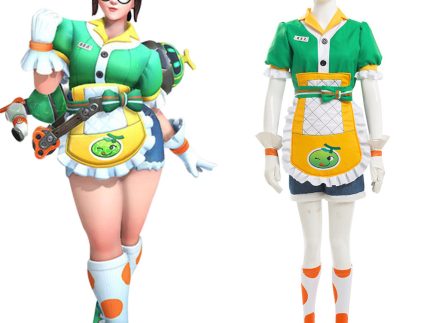 Game Overwatch Mei Honeydew Skin Halloween Carnivial Cosplay Costume
