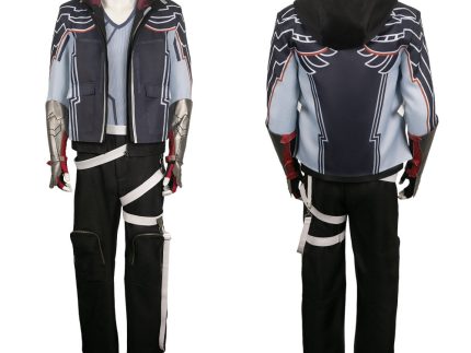 Game Tekken Jin Kazama Black Outfit Cosplay Costume Outfits Halloween Carnival Suit