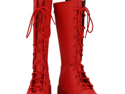 Game Twisted Wonderland Jade Leech Cosplay Red Shoes Boots Halloween Costumes Accessory Custom Made