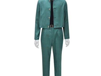 TV Yu Yu Hakusho 2023 Yusuke Urameshi Green Suit Cosplay Costume Outfits Halloween Carnival Suit