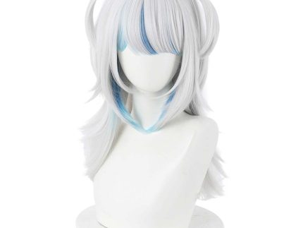Hololive English VTuber Gawr Gura Carnival Halloween Party Props Cosplay Wig Heat Resistant Synthetic Hair