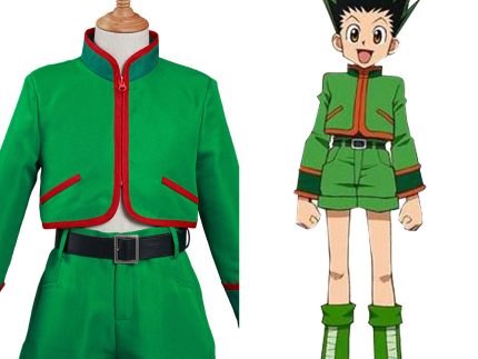 Hunter x Hunter Gon Freecss Halloween Carnival Suit Cosplay Costume Kids Children Top Pants Outfits