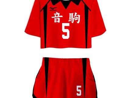 Haikyuu Nekoma High School NO 5 Kozume Kenma Cosplay Costume Women‘s Jersey Sports Wear Uniform Top Shorts