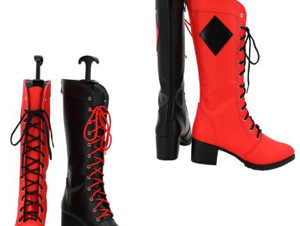 Harley Quinn Cosplay Shoes Boots Halloween Costumes Accessory